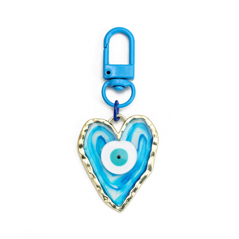 Wholesale Metal Türkiye Blue Eye Keychain